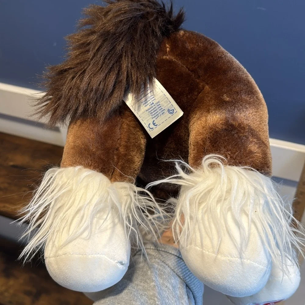 HORSE retired BUILD A BEAR workshop babw bab pony Clydesdale build-a-bear RARE